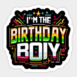 Im The Birthday Boy Game Gaming Family Matching Sticker